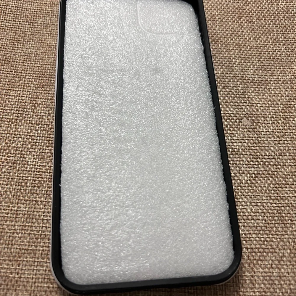 iPhone 14 Plus Case Green White Uplifting Message. See description 4 Compatible